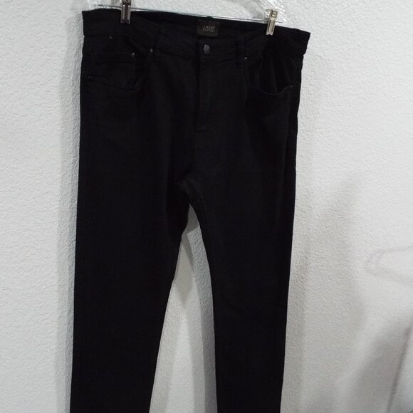 Jachs New York Men’s Black Five Pocket Stretch Jeans 36X32 Comfortable Neutral - Picture 4 of 10
